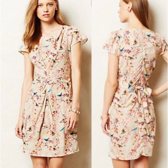 Anthropologie Yumi Dresses & Skirts - Anthropology Yumi Floral and Bird print dress